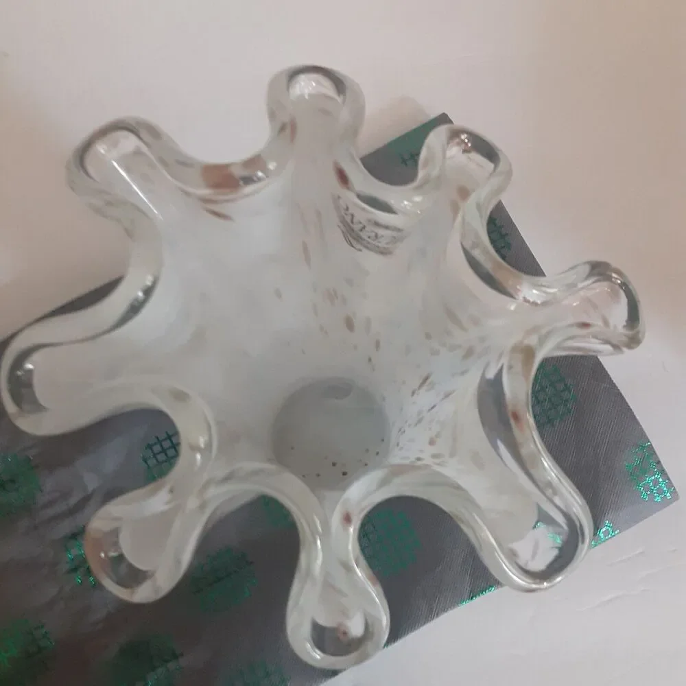 Murano Vetro Esguito Secondo Vase Ruffled 10